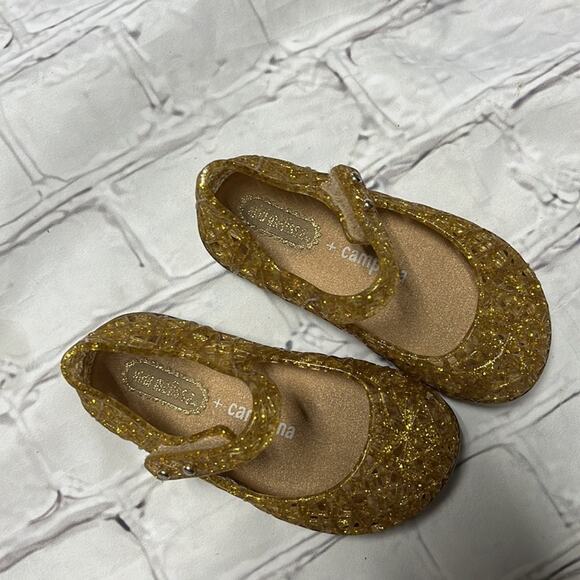 Mini Melissa campana Papel Flat Shoes 6 - Picture 2 of 3